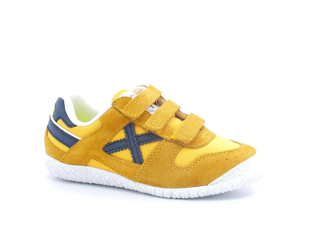 MUNICH Mini Goal 1540 Sneaker Bambino Yellow Blue 8128540 - Sandrini Calzature e Abbigliamento