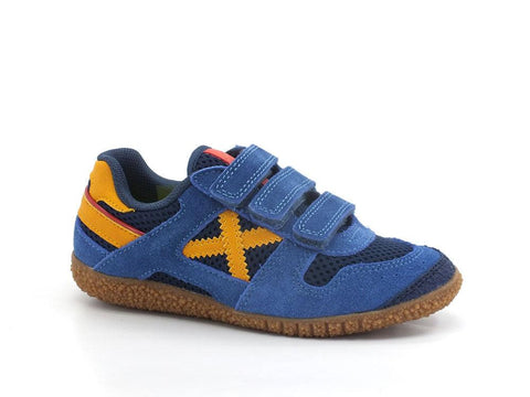 MUNICH Mini Goal Vco 1543 Sneaker Strappi Blue Yellow 8128543 - Sandrini Calzature e Abbigliamento