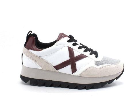MUNICH Ripple 22 Sneaker Logo White Bordeaux 8765022 - Sandrini Calzature e Abbigliamento