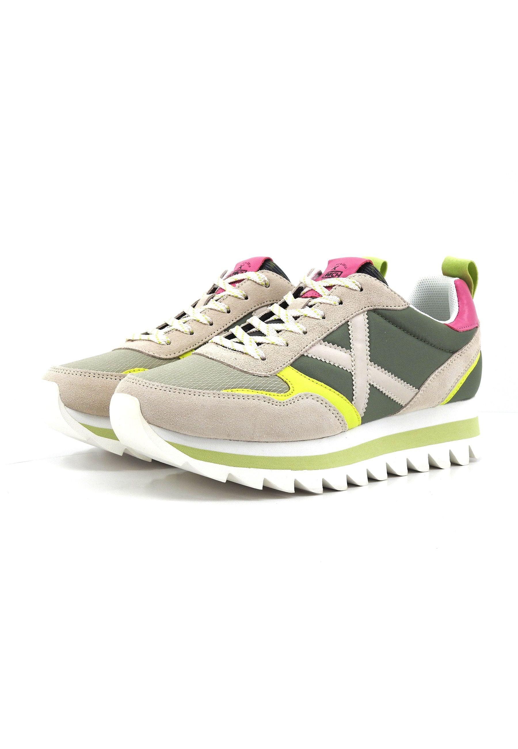 MUNICH Ripple 60 Sneaker Donna Green Beige Fuxia Yellow Fantasia 8765060 - Sandrini Calzature e Abbigliamento