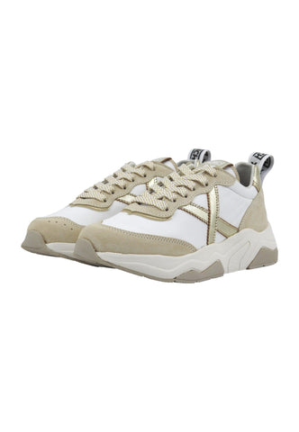 MUNICH Wave 157 Sneaker Donna White Beige Gold 8770157 - Sandrini Calzature e Abbigliamento