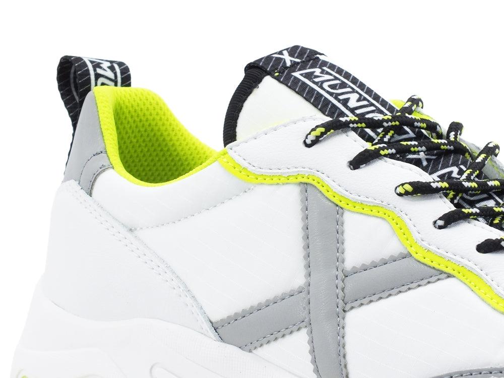 MUNICH Wave 52 Sneaker Donna White Fluo Yellow 8770052 - Sandrini Calzature e Abbigliamento