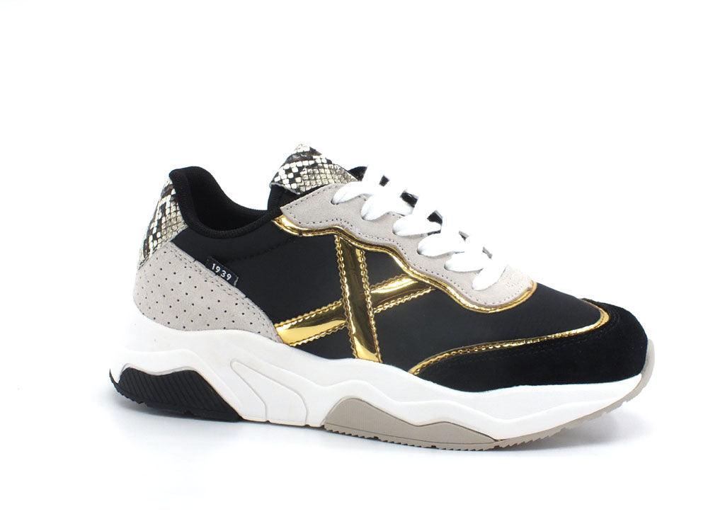 MUNICH Wave 89 Sneaker Black Gold 8770089 - Sandrini Calzature e Abbigliamento