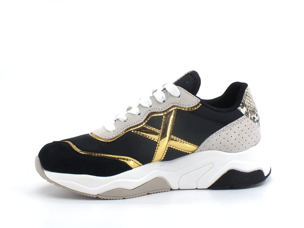 MUNICH Wave 89 Sneaker Black Gold 8770089 - Sandrini Calzature e Abbigliamento