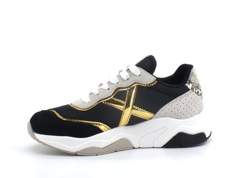 MUNICH Wave 89 Sneaker Black Gold 8770089 - Sandrini Calzature e Abbigliamento
