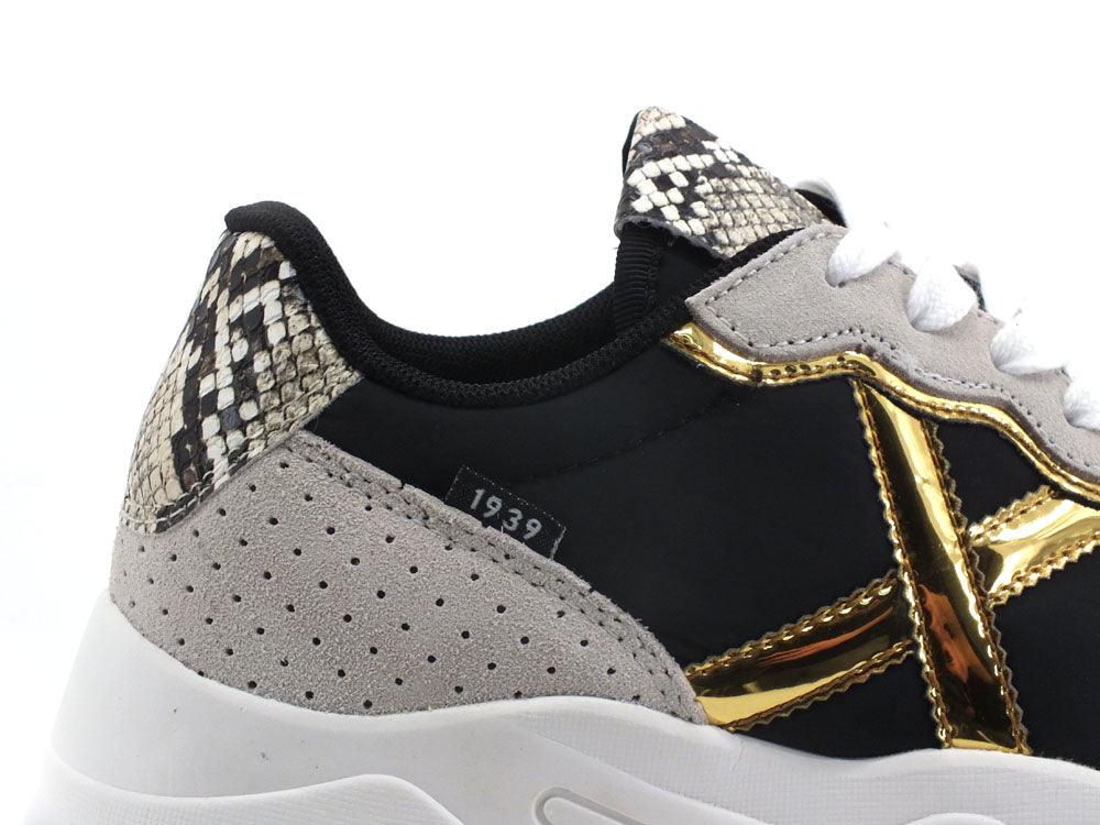 MUNICH Wave 89 Sneaker Black Gold 8770089 - Sandrini Calzature e Abbigliamento