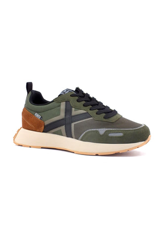 MUNICH Xemine 43 Sneaker Uomo Green Cuoio 8907043 - Sandrini Calzature e Abbigliamento