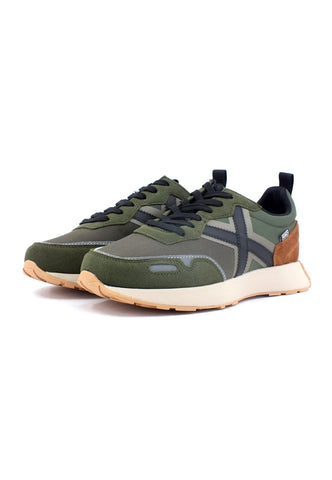 MUNICH Xemine 43 Sneaker Uomo Green Cuoio 8907043 - Sandrini Calzature e Abbigliamento