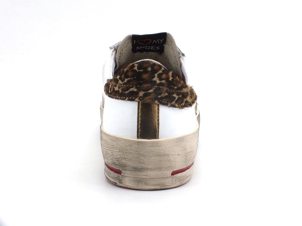 OKINAWA Low Plus Limited Sneaker Cavallino Bianco Leopard 1927 - Sandrini Calzature e Abbigliamento