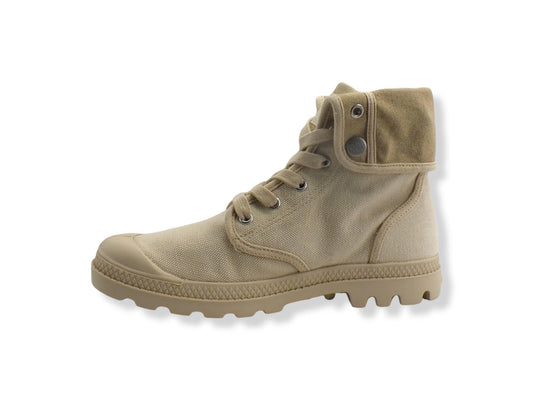 PALLADIUM Baggy Anfibio Canvas Risvolto Beige Sahara Safari 92353-221 - Sandrini Calzature e Abbigliamento