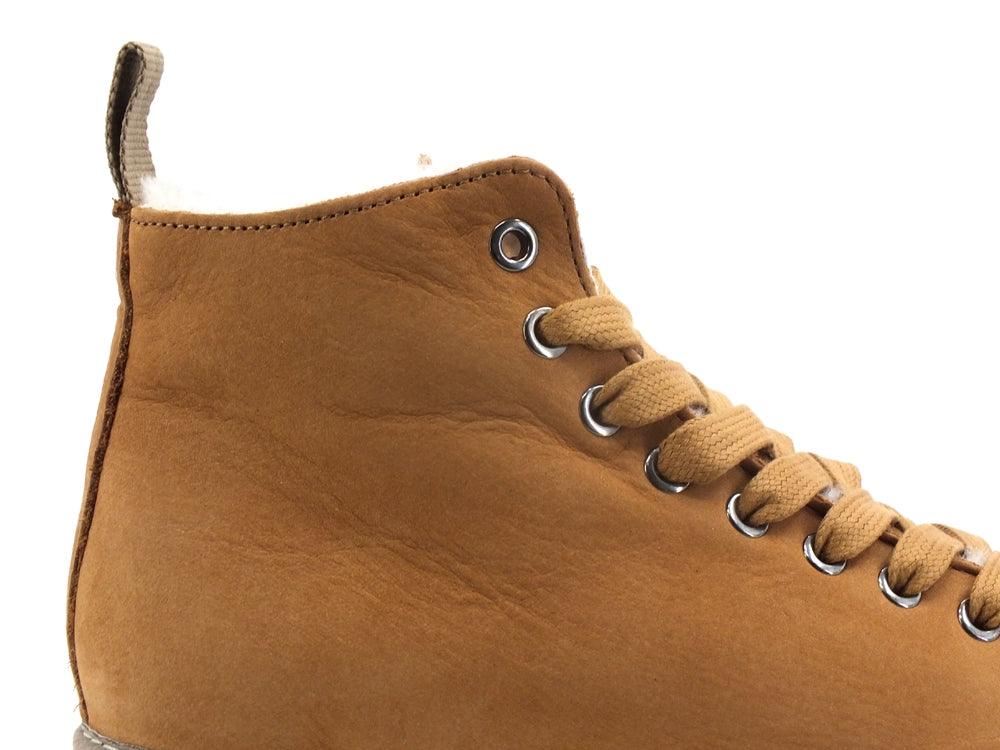 PAN CHIC Ankle Boot Nubuk Shearling Sneaker Pelo Camel P01W1400200004 - Sandrini Calzature e Abbigliamento