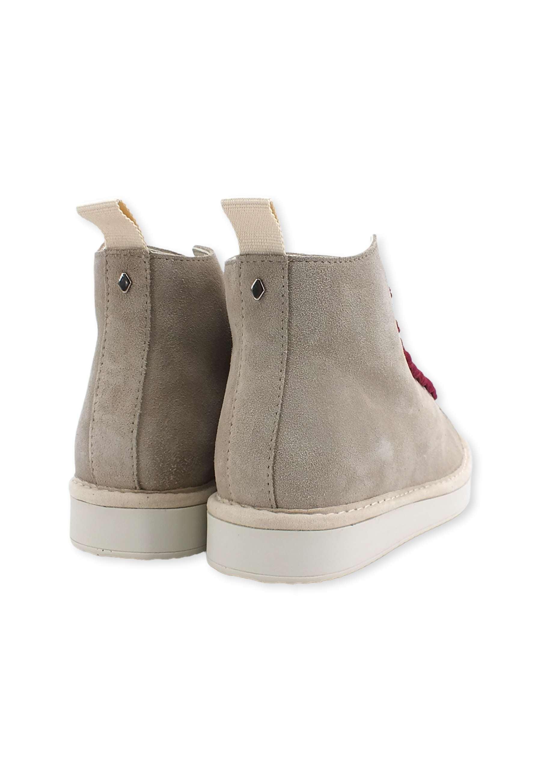 PAN CHIC Ankle Boot Sneaker Donna Dove Grey Biking Red P01W1400200005 - Sandrini Calzature e Abbigliamento