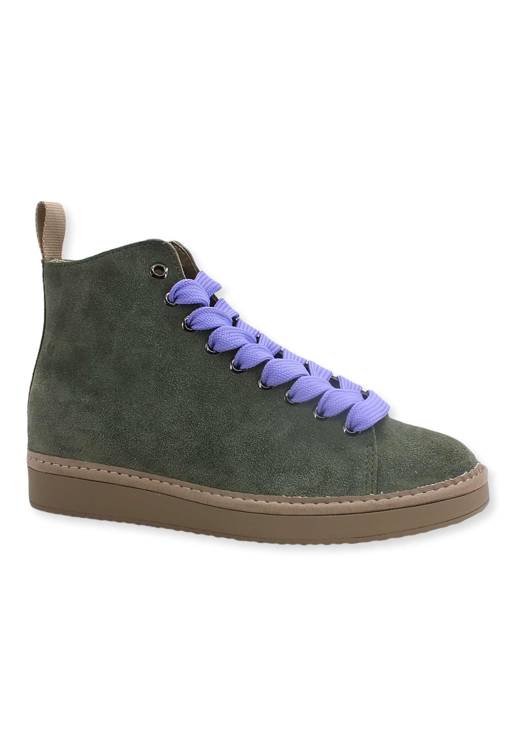 PAN CHIC Ankle Boot Sneaker Donna Military Green Urban Violet P01W1400200005 - Sandrini Calzature e Abbigliamento