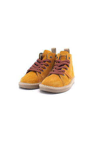 PAN CHIC Ankle Boot Sneaker Pelo Bimbo Curry Brown Cognac P01B1400200006 - Sandrini Calzature e Abbigliamento
