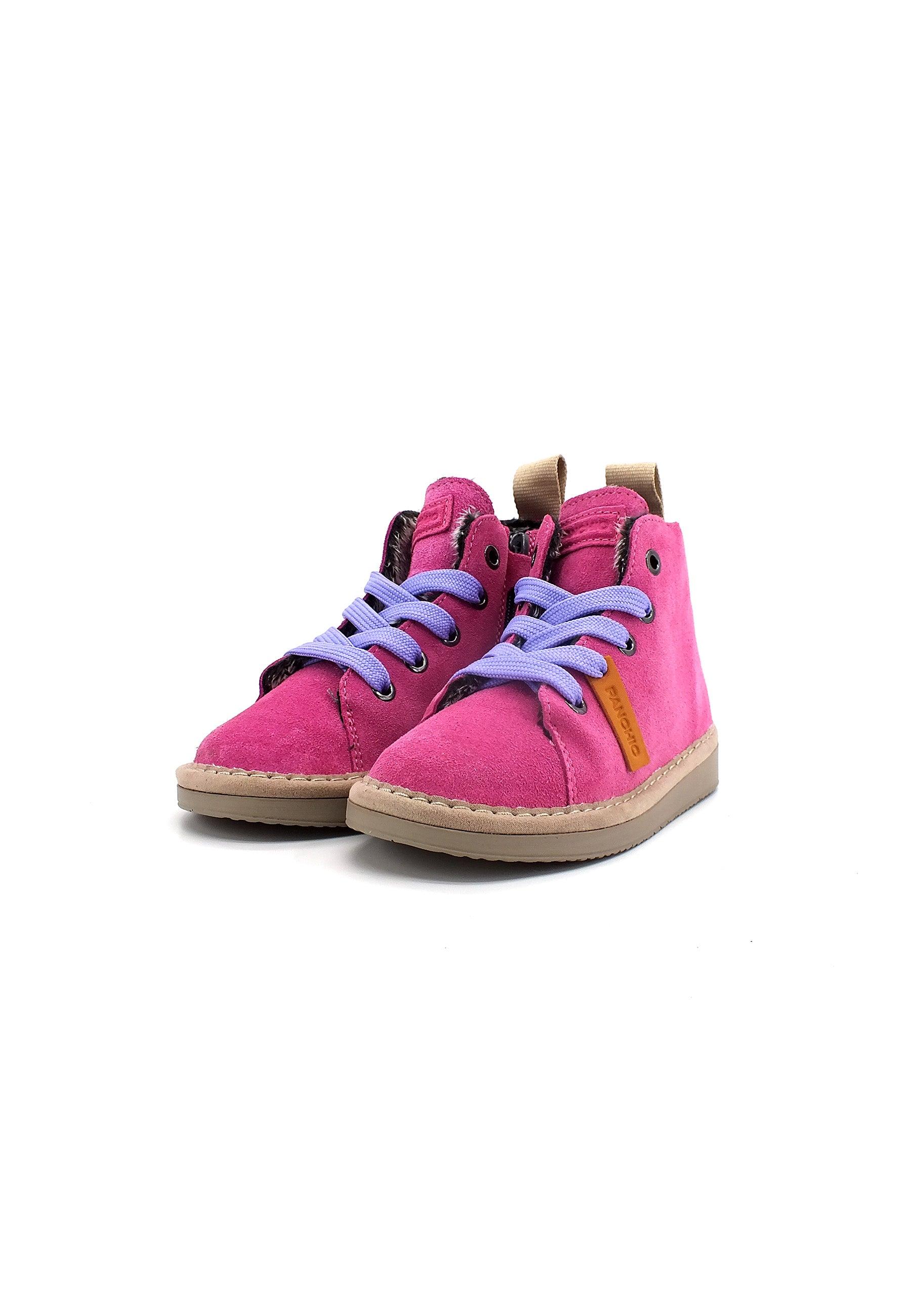 PAN CHIC Ankle Boot Sneaker Pelo Bimbo Dancing Pink Urban Violet P01K1400200006 - Sandrini Calzature e Abbigliamento