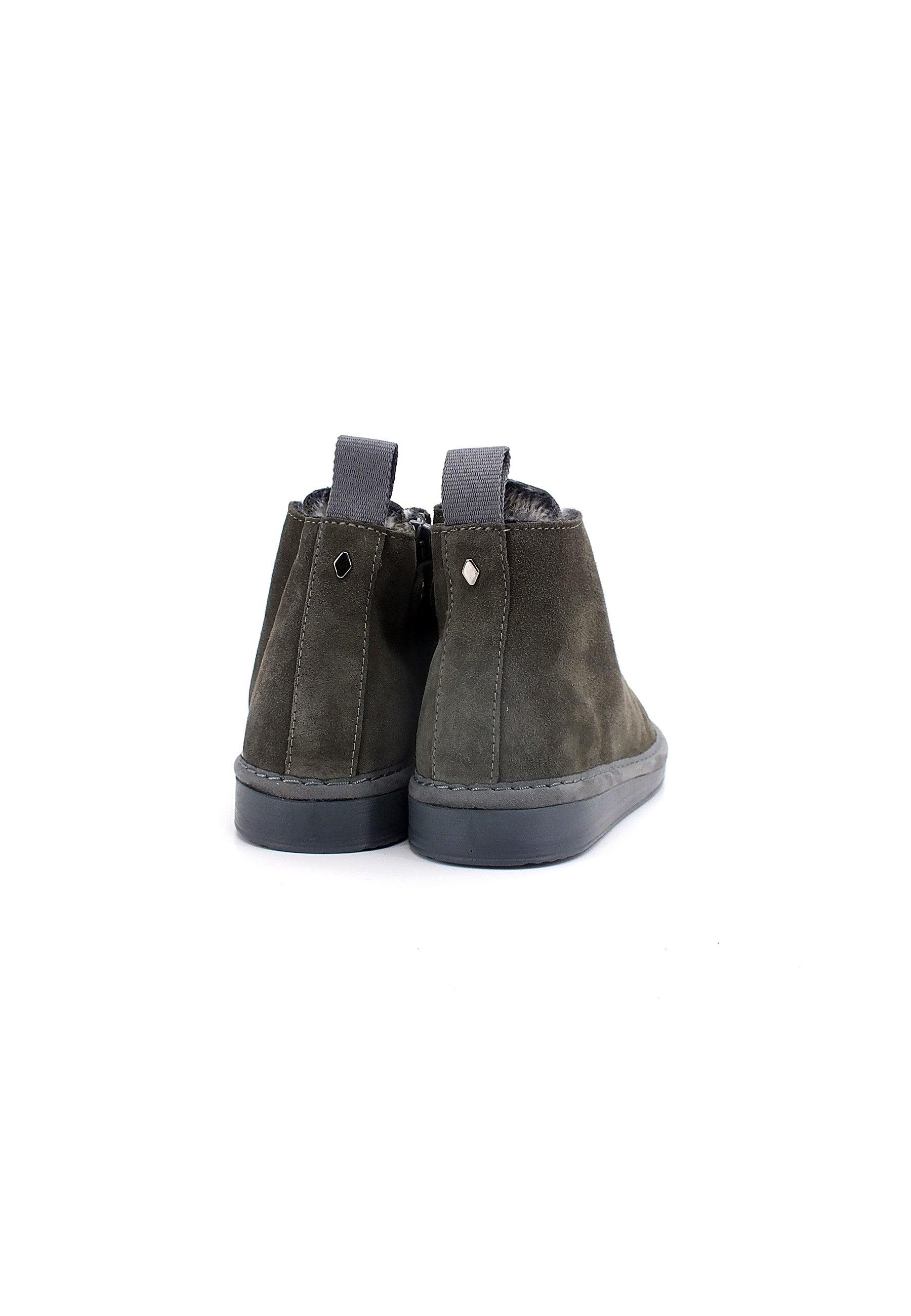 PAN CHIC Ankle Boot Sneaker Pelo Bimbo Khaki Walnut P01K1400200006 - Sandrini Calzature e Abbigliamento