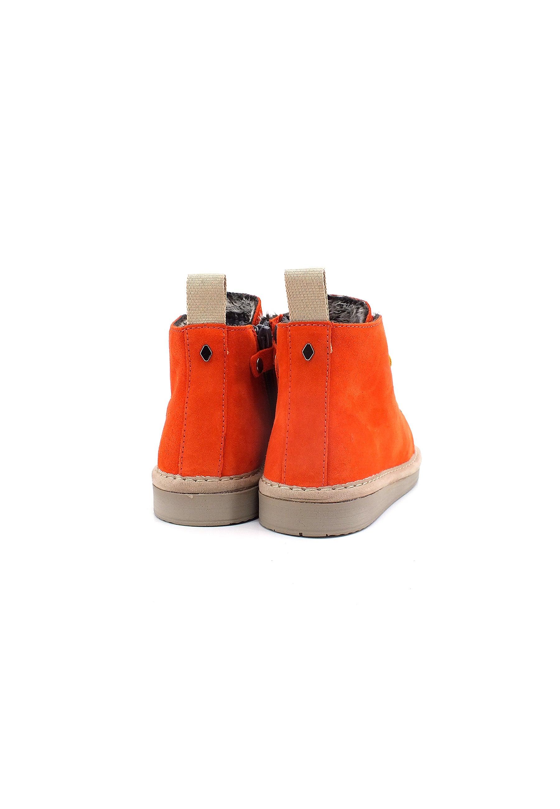 PAN CHIC Ankle Boot Sneaker Pelo Bimbo Orange Yellow P01B1400200006 - Sandrini Calzature e Abbigliamento