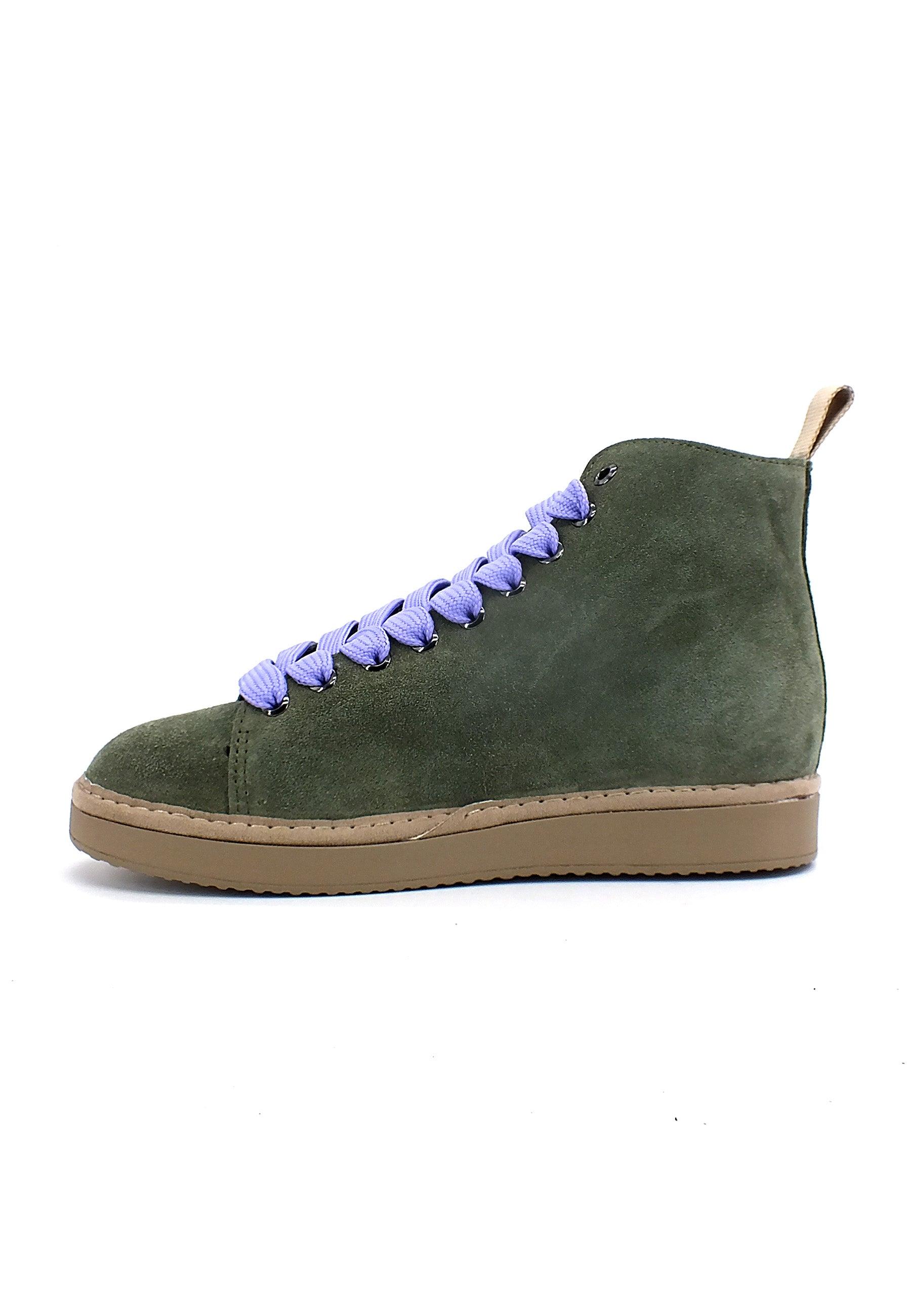 PAN CHIC Ankle Boot Sneaker Pelo Donna Green P01W1400200006 - Sandrini Calzature e Abbigliamento