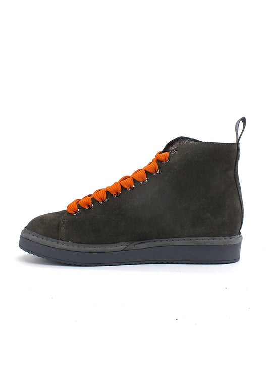 PAN CHIC Ankle Boot Sneaker Pelo Donna Khaki Burnt Orange P01W1400200006 - Sandrini Calzature e Abbigliamento