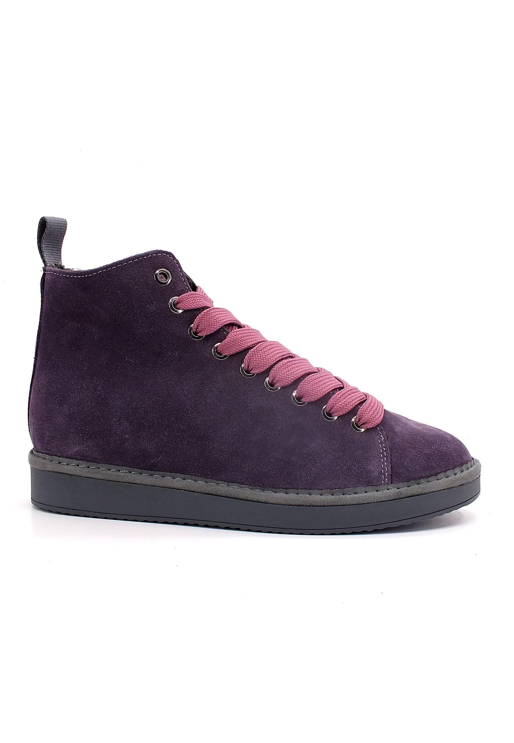 PAN CHIC Ankle Boot Sneaker Pelo Donna Violet Brownrose P01W1400200006 - Sandrini Calzature e Abbigliamento