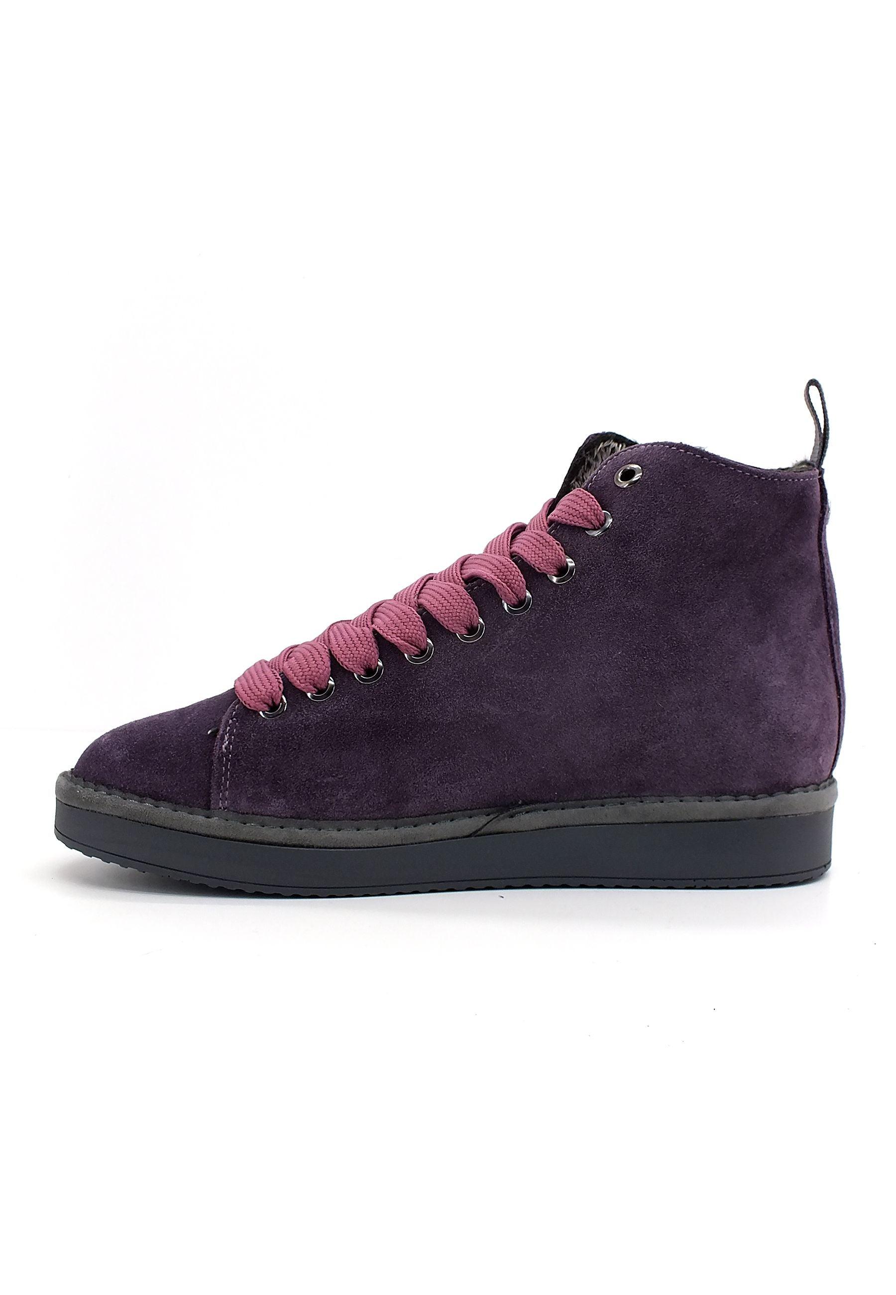 PAN CHIC Ankle Boot Sneaker Pelo Donna Violet Brownrose P01W1400200006 - Sandrini Calzature e Abbigliamento