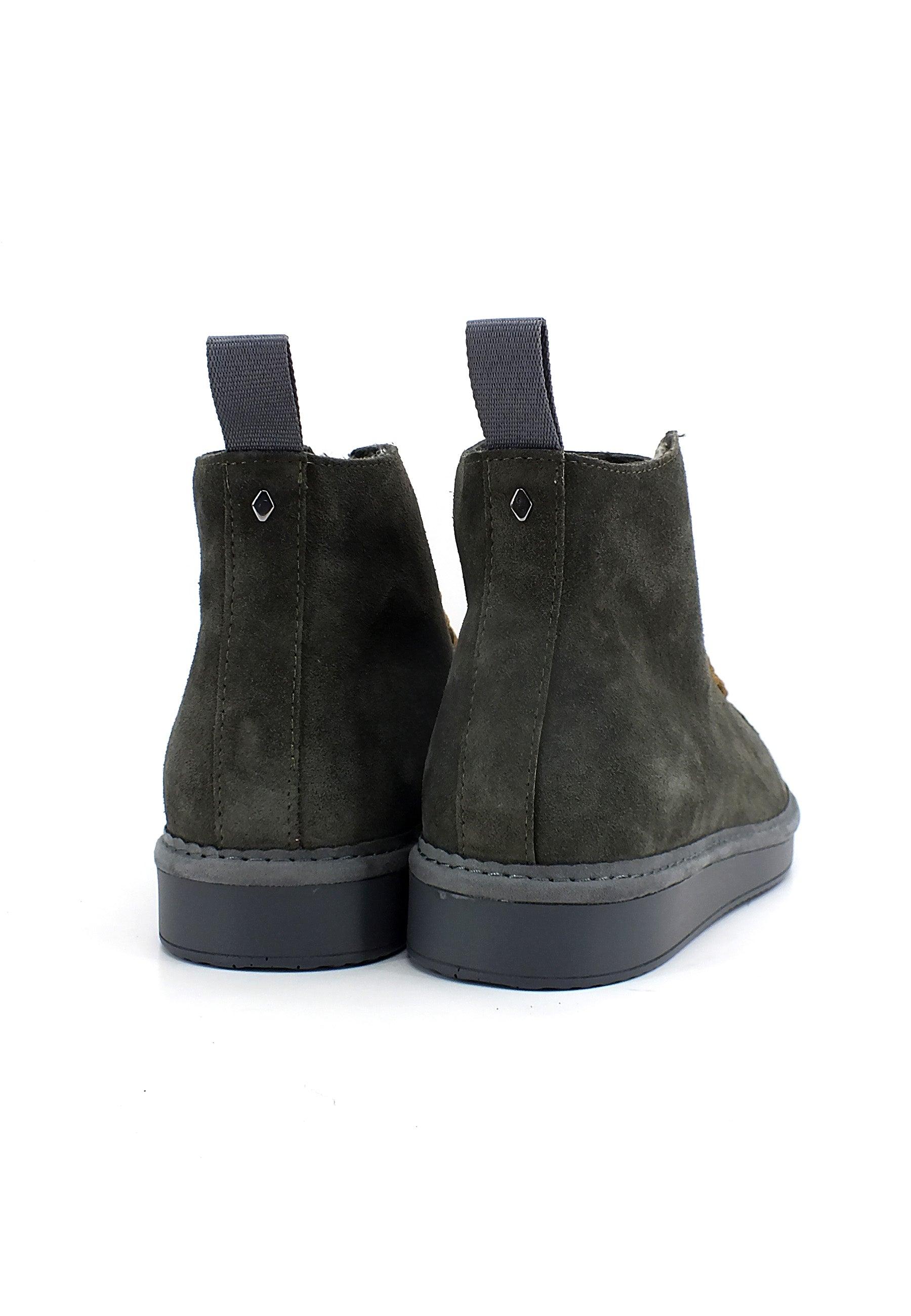 PAN CHIC Ankle Boot Sneaker Pelo Uomo Khaki Walnut P01M1400200006 - Sandrini Calzature e Abbigliamento