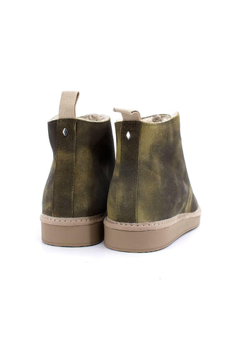 PAN CHIC Ankle Boot Sneaker Pelo Uomo Military Green P01M1400200300 - Sandrini Calzature e Abbigliamento