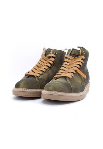 PAN CHIC Ankle Boot Sneaker Pelo Uomo Military Green P01M1400200300 - Sandrini Calzature e Abbigliamento