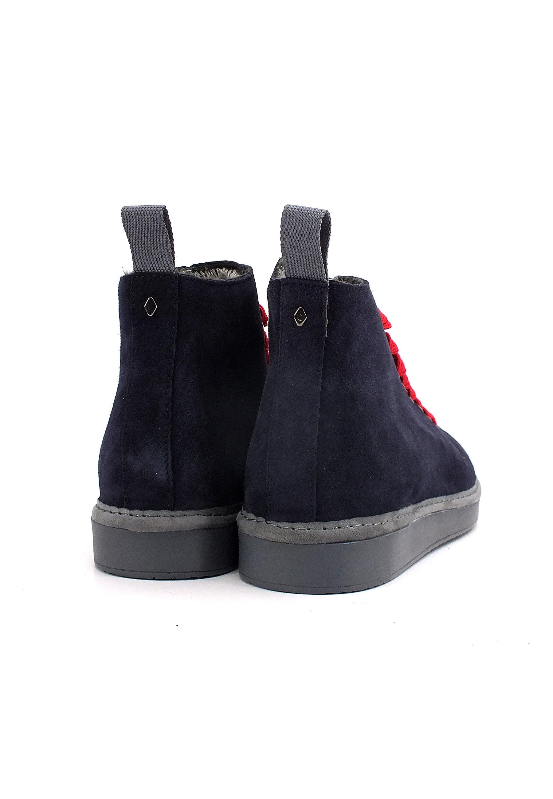 PAN CHIC Ankle Boot Sneaker Pelo Uomo Space Blue Red P01M1400200006 - Sandrini Calzature e Abbigliamento