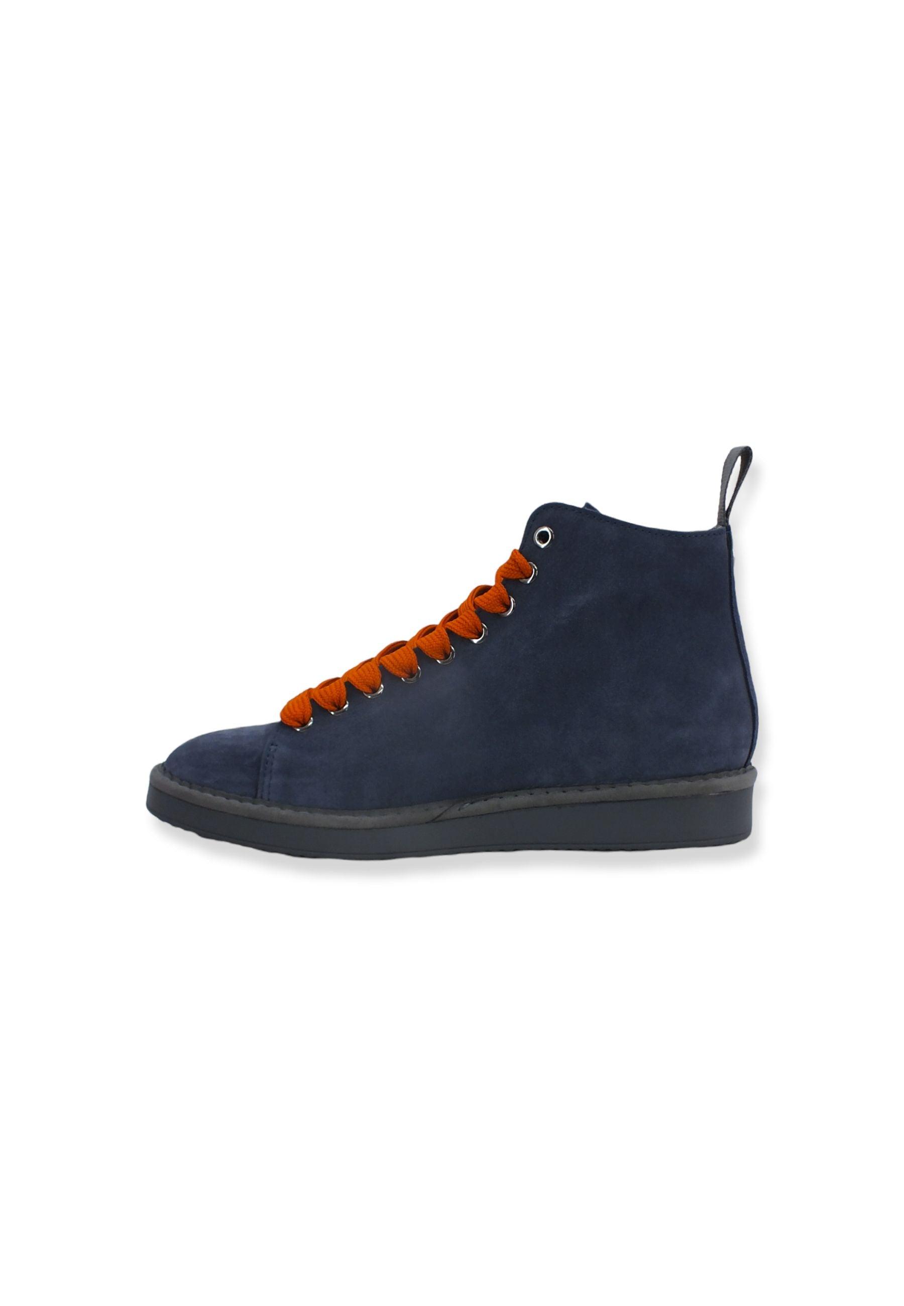 PAN CHIC Ankle Boot Sneaker Uomo Dark Blu Burnt Orange P01M1400200005 - Sandrini Calzature e Abbigliamento
