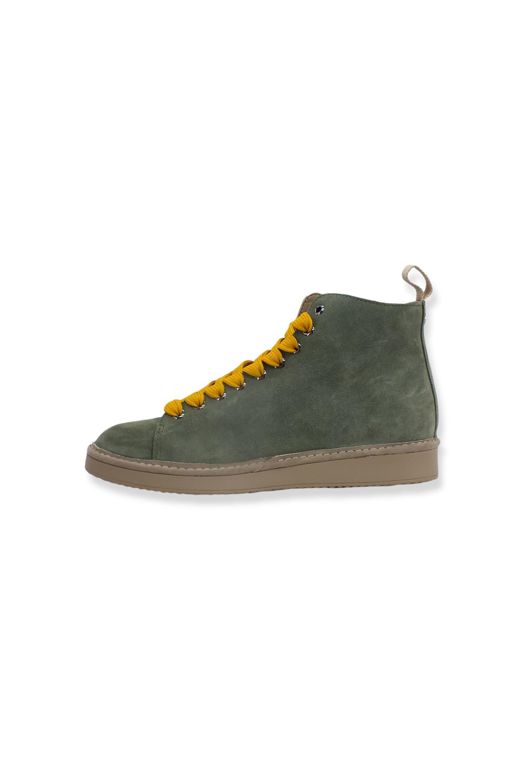 PAN CHIC Ankle Boot Sneaker Uomo Military Green Yellow P01W1400200005 - Sandrini Calzature e Abbigliamento