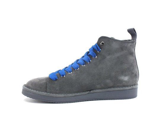PAN CHIC Ankle Boot Suede Sneaker Pelo Anthracite Electric Blue P01M1400200006 - Sandrini Calzature e Abbigliamento