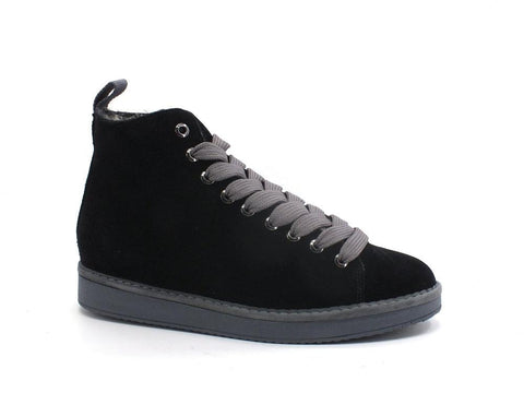 PAN CHIC Ankle Boot Suede Sneaker Pelo Black Grey P01W1400200006 - Sandrini Calzature e Abbigliamento