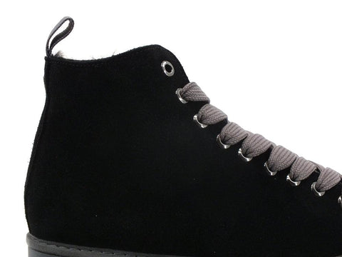 PAN CHIC Ankle Boot Suede Sneaker Pelo Black Grey P01W1400200006 - Sandrini Calzature e Abbigliamento
