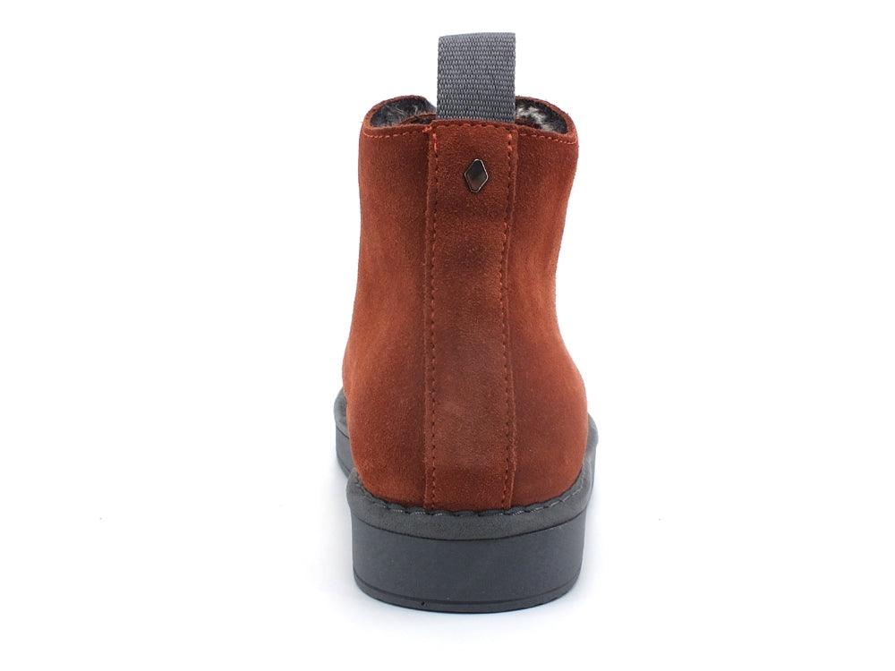 PAN CHIC Ankle Boot Suede Sneaker Pelo Brick Azure P01W1400200006 - Sandrini Calzature e Abbigliamento