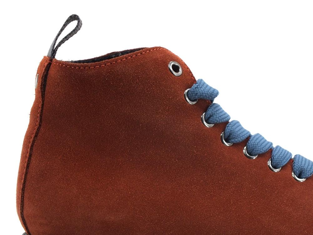 PAN CHIC Ankle Boot Suede Sneaker Pelo Brick Azure P01W1400200006 - Sandrini Calzature e Abbigliamento