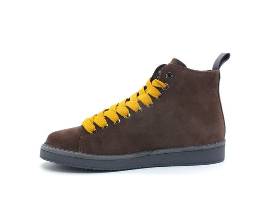 PAN CHIC Ankle Boot Suede Sneaker Pelo Brown Yellow P01M1400200006 - Sandrini Calzature e Abbigliamento
