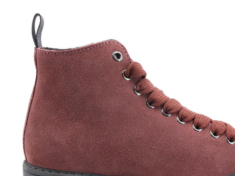 PAN CHIC Ankle Boot Suede Sneaker Pelo BrownRose Rosewood P01W1400200006 - Sandrini Calzature e Abbigliamento