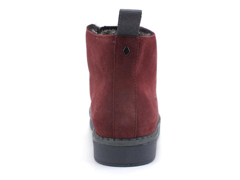 PAN CHIC Ankle Boot Suede Sneaker Pelo Burgundy Grey P01W1400200006 - Sandrini Calzature e Abbigliamento