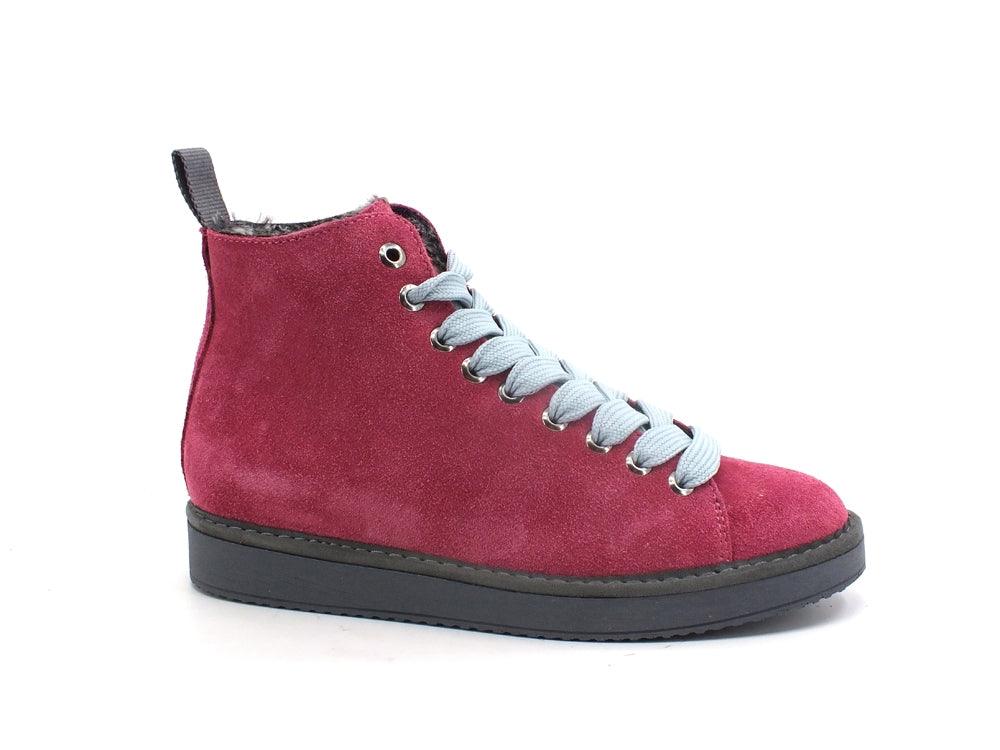 PAN CHIC Ankle Boot Suede Sneaker Pelo Dry Rose Azzurro P01W1400200006 - Sandrini Calzature e Abbigliamento
