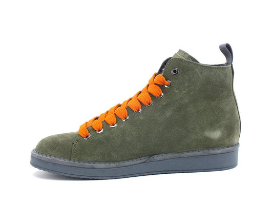 PAN CHIC Ankle Boot Suede Sneaker Pelo Green Amber P01M1400200006 - Sandrini Calzature e Abbigliamento