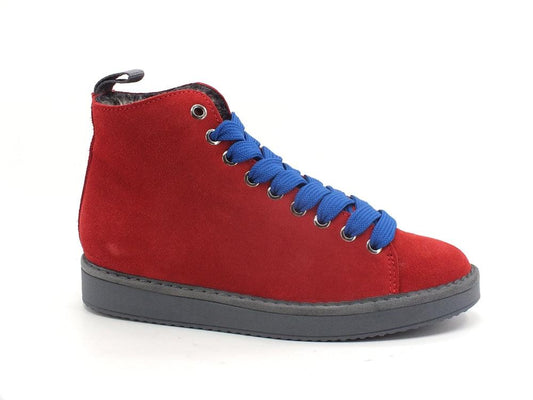 PAN CHIC Ankle Boot Suede Sneaker Pelo Red Electric Blue P01W1400200006 - Sandrini Calzature e Abbigliamento