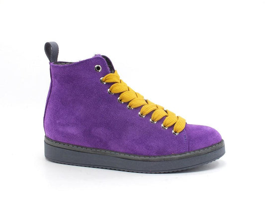 PAN CHIC Ankle Boot Suede Sneaker Pelo Violet Yellow P01W1400200006 - Sandrini Calzature e Abbigliamento