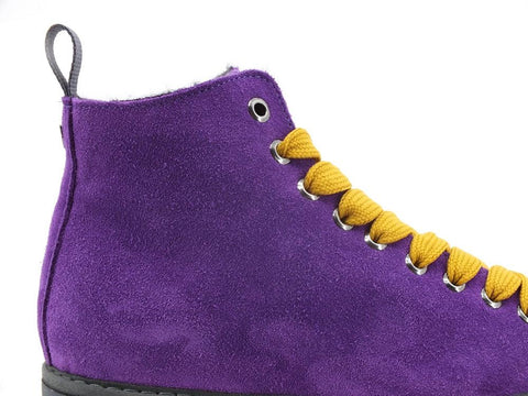 PAN CHIC Ankle Boot Suede Sneaker Pelo Violet Yellow P01W1400200006 - Sandrini Calzature e Abbigliamento