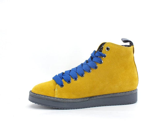 PAN CHIC Ankle Boot Suede Sneaker Pelo Yellow Electric Blue P01W1400200006 - Sandrini Calzature e Abbigliamento