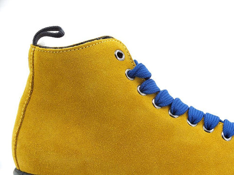 PAN CHIC Ankle Boot Suede Sneaker Pelo Yellow Electric Blue P01W1400200006 - Sandrini Calzature e Abbigliamento