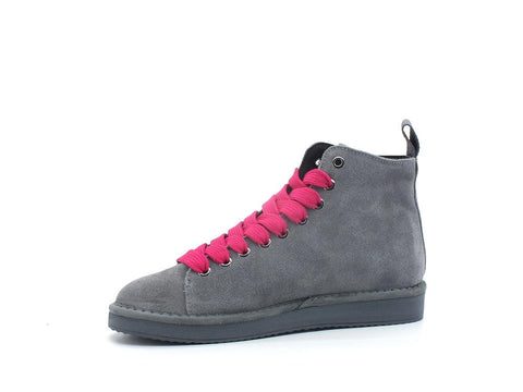 PAN CHIC Ankle Boot Suede Stivaletto Grey Fuxia P01W1400200005 - Sandrini Calzature e Abbigliamento