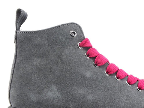 PAN CHIC Ankle Boot Suede Stivaletto Grey Fuxia P01W1400200005 - Sandrini Calzature e Abbigliamento