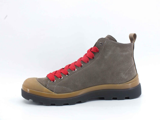 PAN CHIC Ankle Boot Suede Stivaletto Pelo Stone Brown Red P03M1503700017 - Sandrini Calzature e Abbigliamento