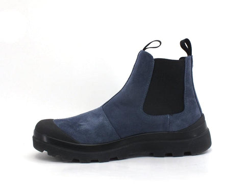 PAN CHIC Beatle Boot Suede Stivaletto Elastici Blue Black P03W1900300005 - Sandrini Calzature e Abbigliamento